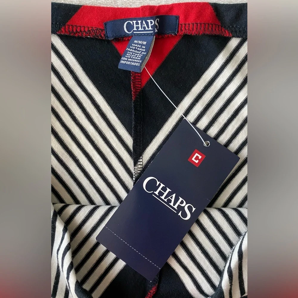Chaps Chevron Maxi Skirt 100% cotton sz Medium new with Tags - Picture 9 of 14